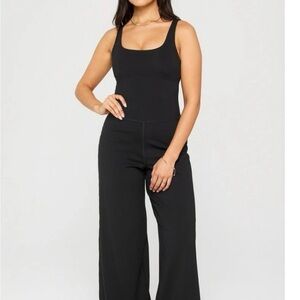 Fabletics Black Sleeveless Jumpsuit